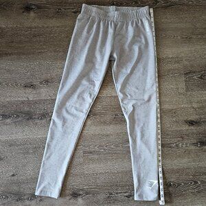 Women's GymShark Gym Shark Ladies Athletic Gym Pants Leggings Sweatpants Grey S